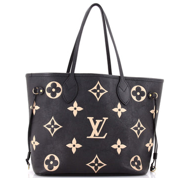 Louis Vuitton Neverfull NM Tote Bicolor Monogram Empreinte Giant MM