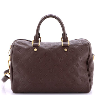 Louis Vuitton Speedy Bandouliere Bag Monogram Empreinte Leather 30