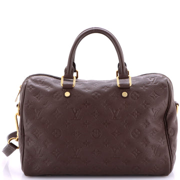Louis Vuitton Speedy Bandouliere Bag Monogram Empreinte Leather 30