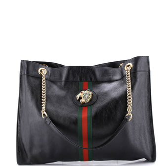 Gucci Rajah Chain Tote Leather Large