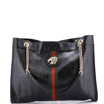 Gucci Rajah Chain Tote Leather Large