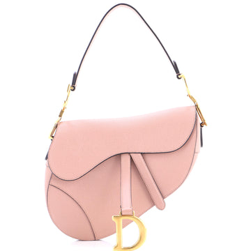 Christian Dior Saddle Handbag Leather Medium
