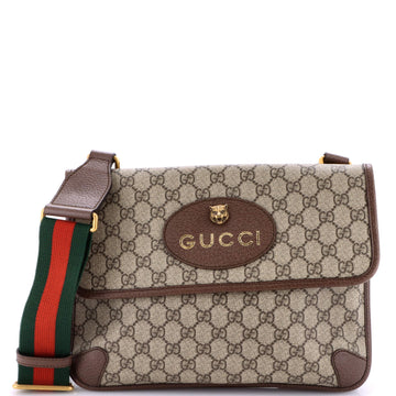 Gucci Neo Vintage Flap Messenger GG Coated Canvas Medium