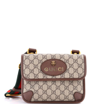 Gucci Neo Vintage Flap Messenger GG Coated Canvas Small