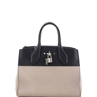 Louis Vuitton City Steamer Handbag Leather MM