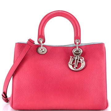 Christian Dior Diorissimo Tote Pebbled Leather Medium