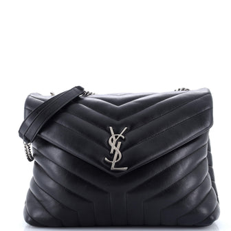 Saint Laurent Loulou Shoulder Bag Matelasse Chevron Leather Medium