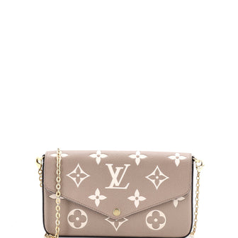 Louis Vuitton Felicie Pochette Bicolor Monogram Empreinte Giant