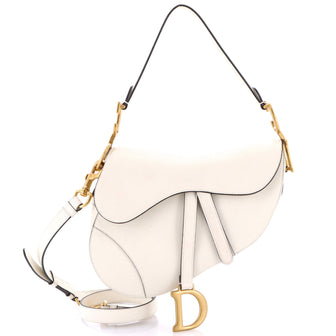 Christian Dior Saddle Handbag Leather Medium