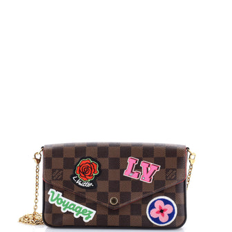 Louis Vuitton Felicie Pochette Limited Edition Patches Damier