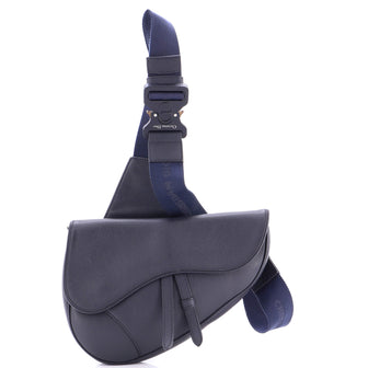 Christian Dior Saddle Crossbody Bag Leather Mini