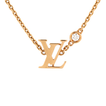 Louis Vuitton Idylle Blossom LV Pendant Necklace 18K Rose Gold with Diamond