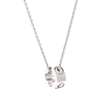 Louis Vuitton Empreinte Pendant Necklace 18K White Gold