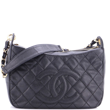 Chanel Timeless CC Chain Shoulder Bag Quilted Caviar Medium