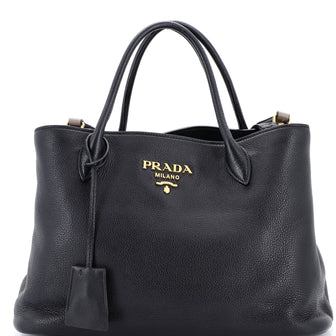 Prada Dual Strap Zip Tote Vitello Daino Medium