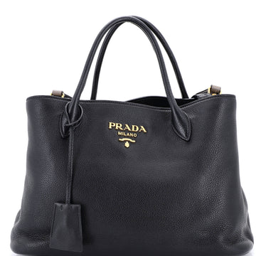Prada Dual Strap Zip Tote Vitello Daino Medium