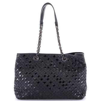 Bottega Veneta Double Chain Tote Intrecciato Nappa Medium