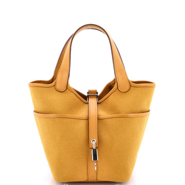 Hermes Cargo Picotin Lock Bag Canvas and Swift PM