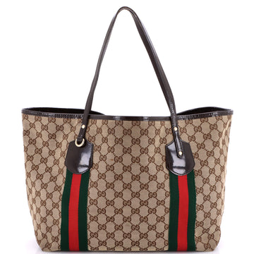 Gucci Jolie Web Tote GG Canvas Large