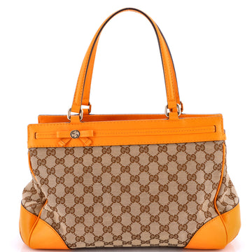 Gucci Mayfair Satchel GG Canvas with Leather Medium