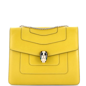Bvlgari Serpenti Forever Square Shoulder Bag Leather Medium