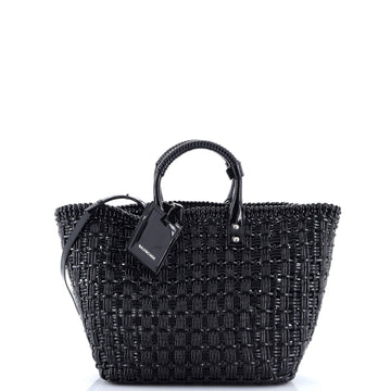 Balenciaga Bistro Panier Bag Woven Faux Leather Small