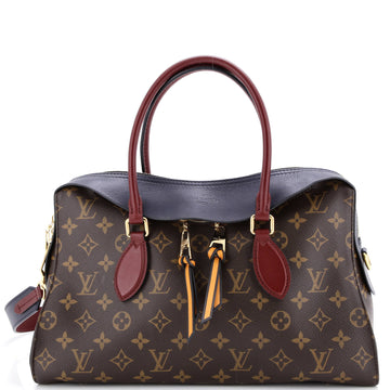 Louis Vuitton Tuileries Handbag Monogram Canvas with Leather