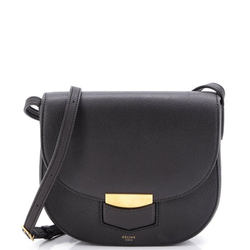 Celine Trotteur Crossbody Bag Grainy Leather Small