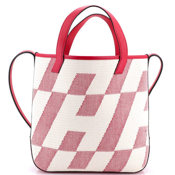 Hermes Cabas H en Biais Tote Canvas with Leather 27