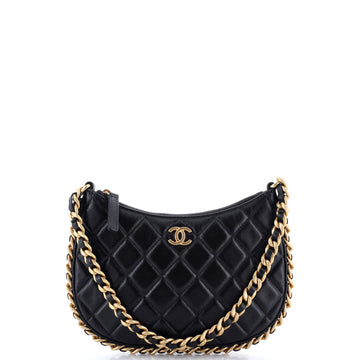 Chanel CC Chain Around Hobo Quilted Lambskin