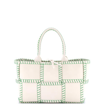 Bottega Veneta Arco Tote Stitched Maxi Intrecciato Leather Small