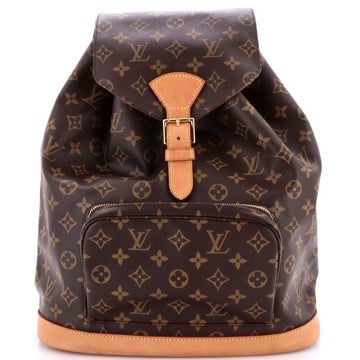 Louis Vuitton Vintage Montsouris Backpack Monogram Canvas GM