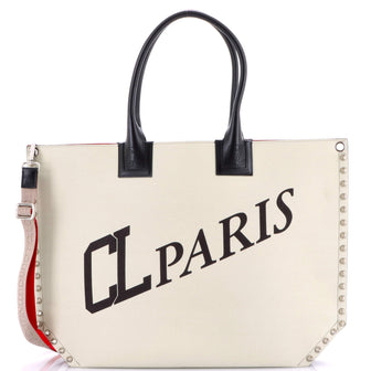 Christian Louboutin Cabalou Tote Printed Canvas