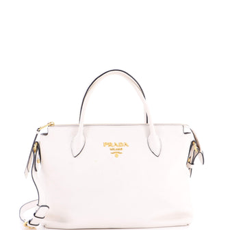 Prada Dual Strap Zip Tote Vitello Daino Medium
