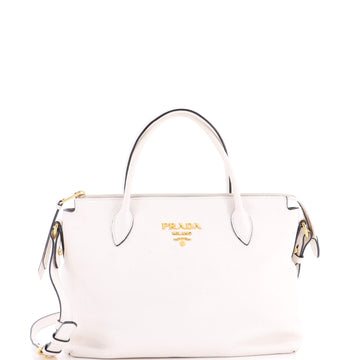 Prada Dual Strap Zip Tote Vitello Daino Medium