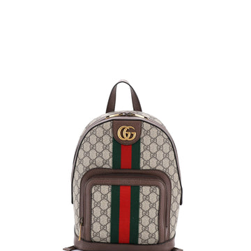Gucci Ophidia Backpack GG Coated Canvas and Leather Small