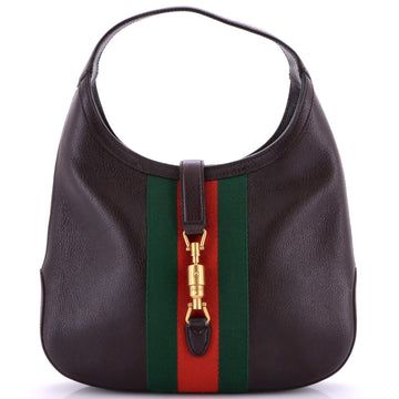Gucci Web Jackie Soft Hobo Leather Medium