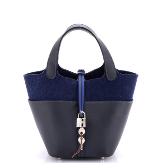 Hermes Go Team Picotin Lock Bag Feutre Wool and Swift PM