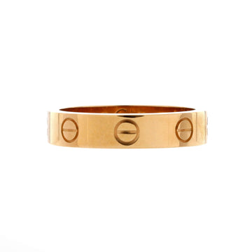 Cartier Love Wedding Band 1 Diamond Ring 18K Yellow Gold with Diamond
