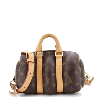 Louis Vuitton Keepall Bandouliere Bag Blown Up Monogram Canvas 25