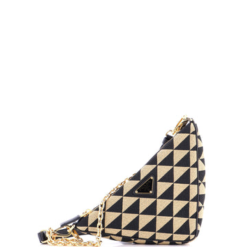 Prada Symbole Triangle Bag Jacquard Mini