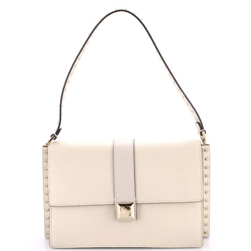 Valentino Garavani Rockstud Flap Shoulder Bag Leather Medium