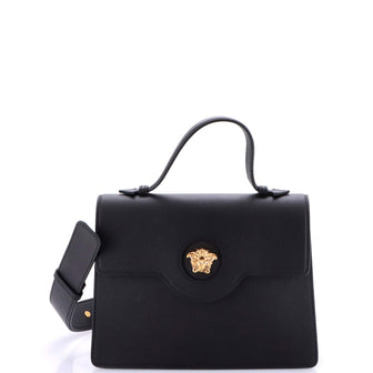 Versace La Medusa Top Handle Tote Bag Leather