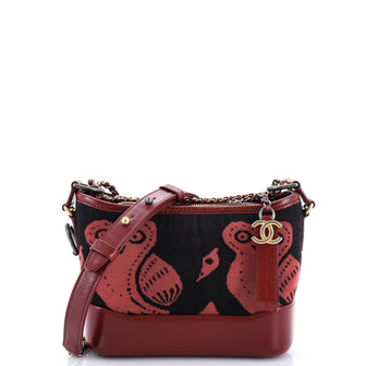 Chanel Gabrielle Hobo Printed Knit Fabric and Leather Small