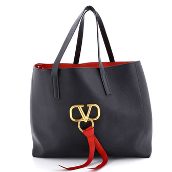 Valentino Garavani VRing Shopper Tote Leather Large