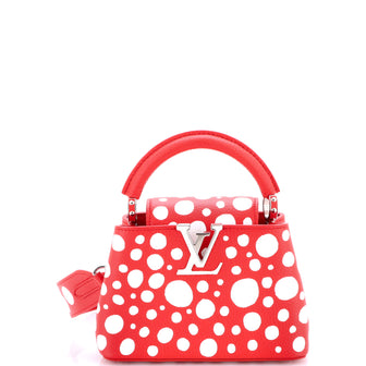 Louis Vuitton Capucines Bag Yayoi Kusama Infinity Dots Taurillon Leather Mini