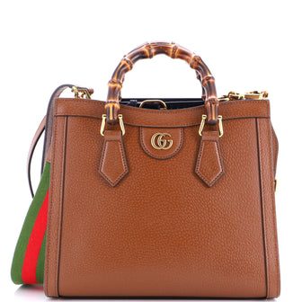 Gucci Diana NM Bamboo Handle Tote Leather Small