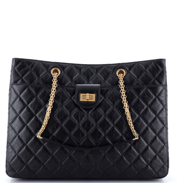 Chanel Front Pocket Reissue 2.55 Tote Quilted Aged Calfskin