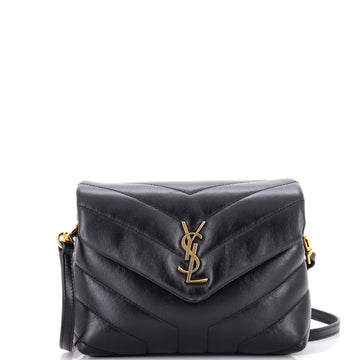 Saint Laurent Loulou Shoulder Bag Matelasse Chevron Leather Toy