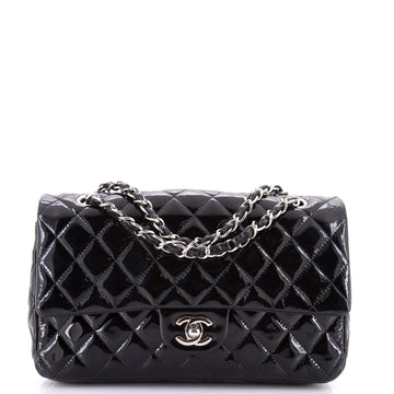 Chanel Classic Double Flap Bag Quilted Patent Medium
